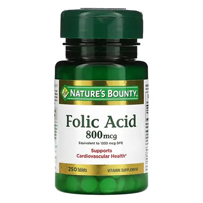 مکمل Folic Acid از برند Nature's Bounty