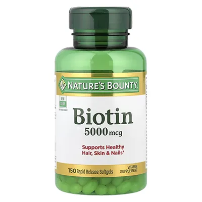 مکمل بیوتین 5,000 میکروگرم از برند Nature's Bounty