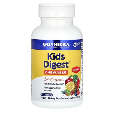 مکمل سلامت گوارش کودکان انزایم‌دیکا Kids Digest, Fruit Punch Enzymedica
