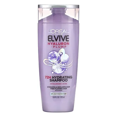 شامپو مرطوب کننده و آبرسان لورال LOREAL ELSEVE هیدرا [هیالورونیک] 390 میلی لیتر