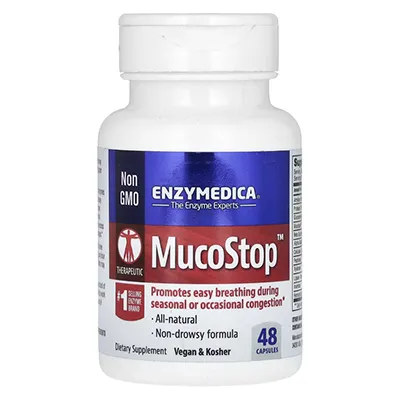 قرص پاکساری ریه انزایم‌دیکا MucoStop Enzymedica