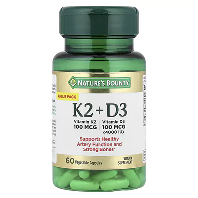 مکمل ویتامین K2 + D3 از برند Nature's Bounty