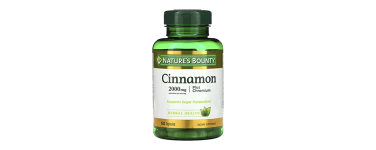 کپسول دارچین پلاس کروم از برند Nature's Bounty