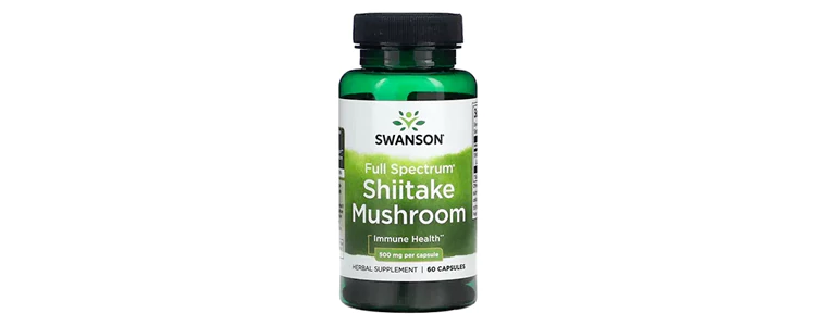 مکمل Full Spectrum Shiitake Mushroom از برند Swanson