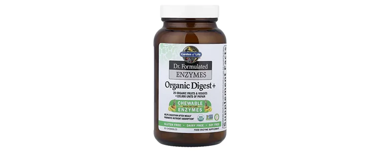 مکمل Dr. Formulated Enzymes, Organic Digest+, Tropical Fruit از برند Garden of Life