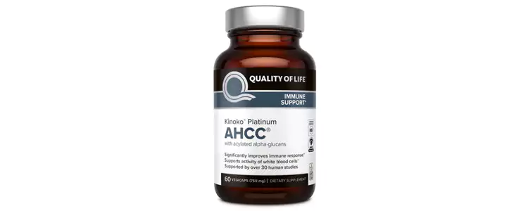 مکمل Kinoko Platinum AHCC از برند Quality of Life