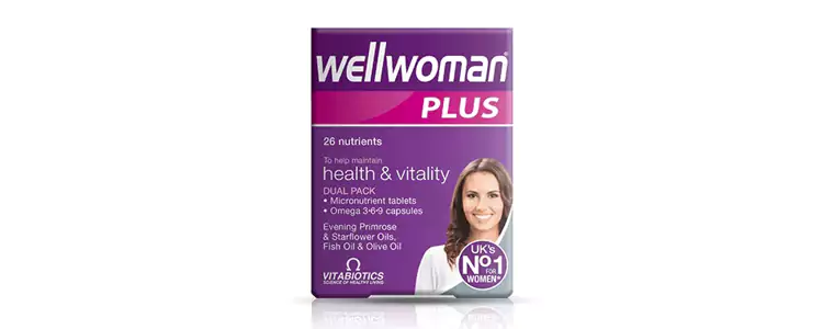 مکمل Wellwoman Plus Omega 3-6-9 از برند Vitabiotics