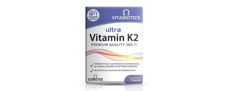 مکمل Ultra Vitamin K2 از برند Vitabiotics