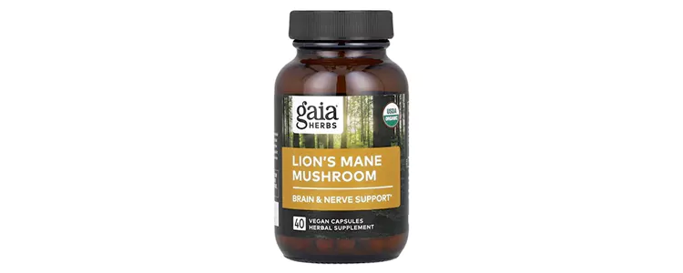 مکمل Lion's Mane Mushroom از برند Gaia Herbs