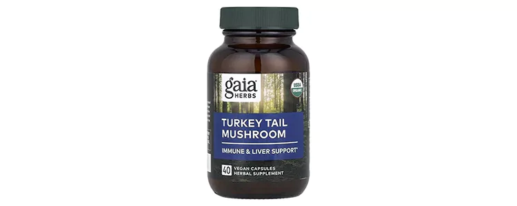 مکمل Turkey Tail Mushroom از برند Gaia Herbs