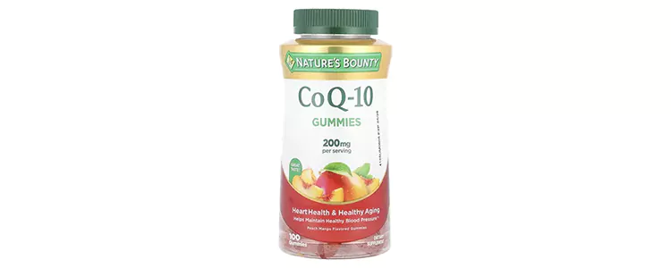 مکمل پاستیلی CoQ-10، طعم هلو و انبه از برند Nature's Bounty