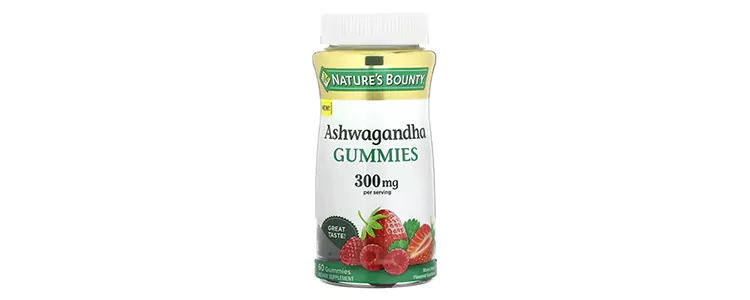 مکمل آشواگاندا (Ashwagandha) با طعم توت‌ مخلوط از برند Nature's Bounty