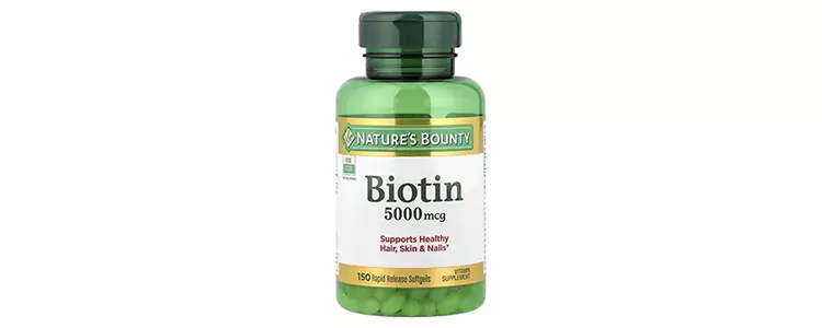 مکمل بیوتین 5,000 میکروگرم از برند Nature's Bounty