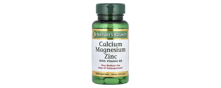 مکمل کلسیم، منیزیم، روی و ویتامین D3 برند Nature's Bounty