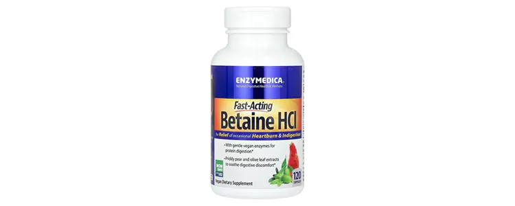 مکمل Betaine HCl از برند Enzymedica