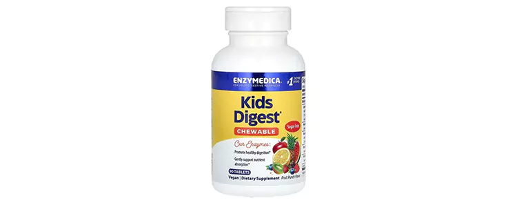مکمل Kids Digest, Fruit Punch از برند Enzymedica