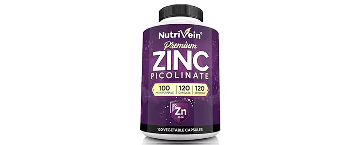 مکمل Premium Zinc Picolinate از برند Nutrivein