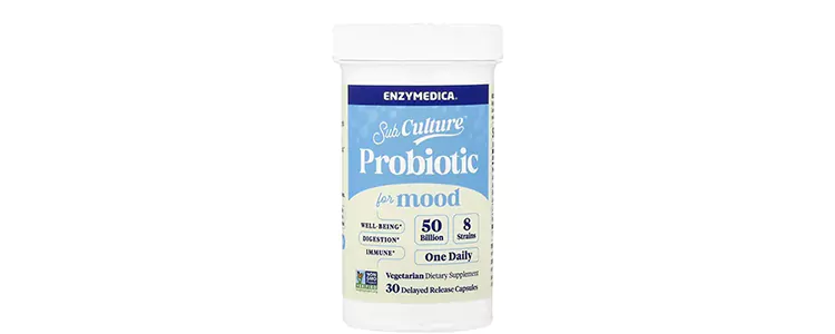 مکمل SubCulture Probiotic For Mood از برند Enzymedica