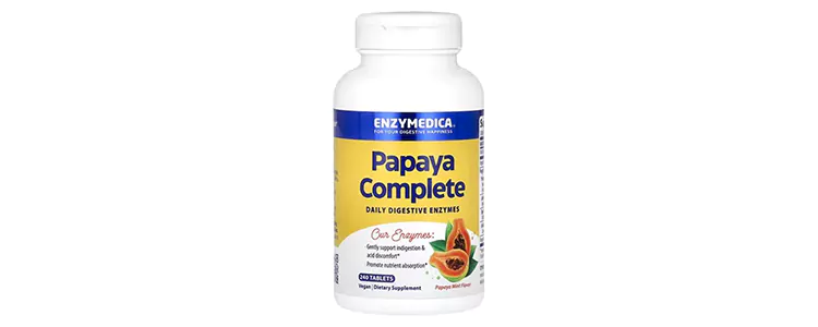 مکمل Papaya Complete با طعم پاپایا و نعناع از برند Enzymedica